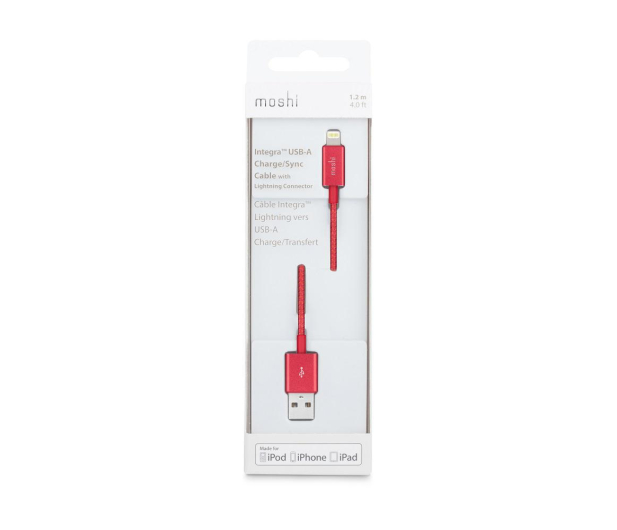 Moshi Kabel USB-Lightning MFI MOSHI 1.2m czerwony # - 1443069 - zdjęcie 6